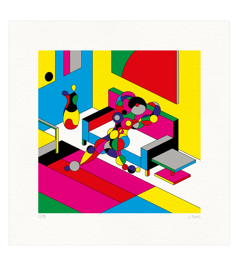 Female on sofa in room