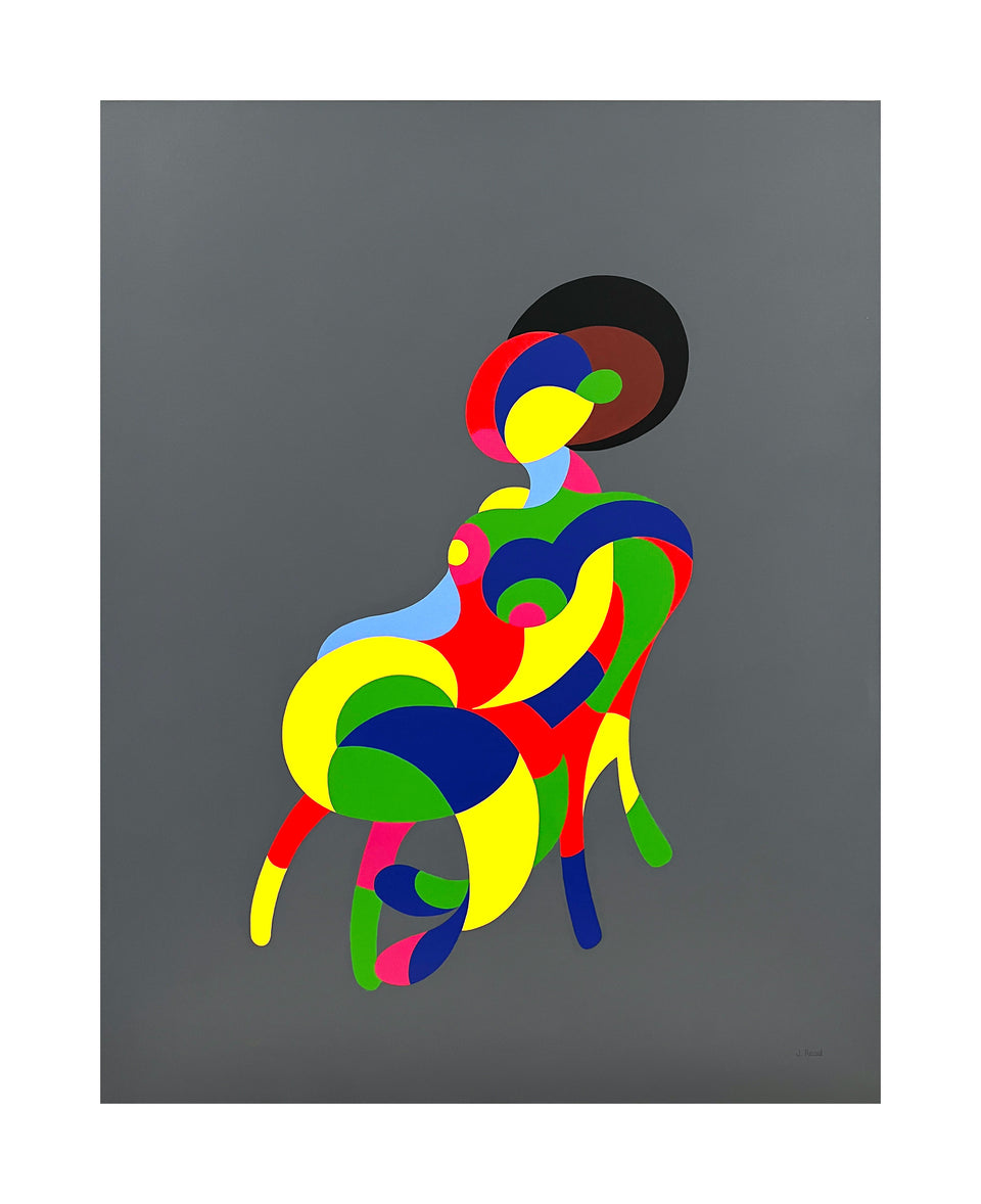 Female relaxed on chair