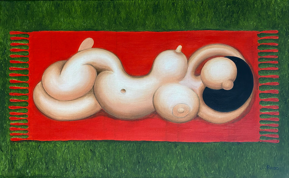 Female sunbathing