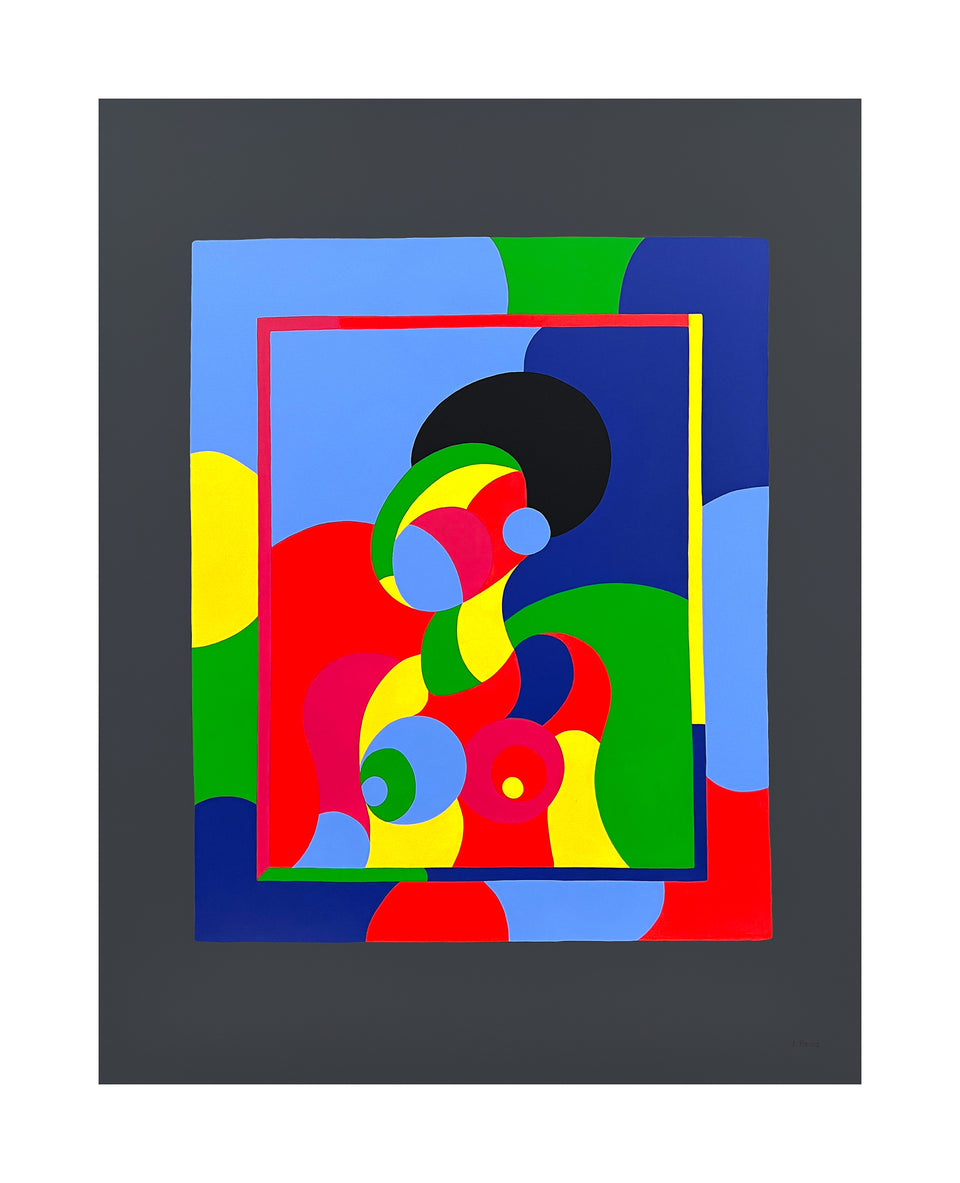 Female in portrait frame